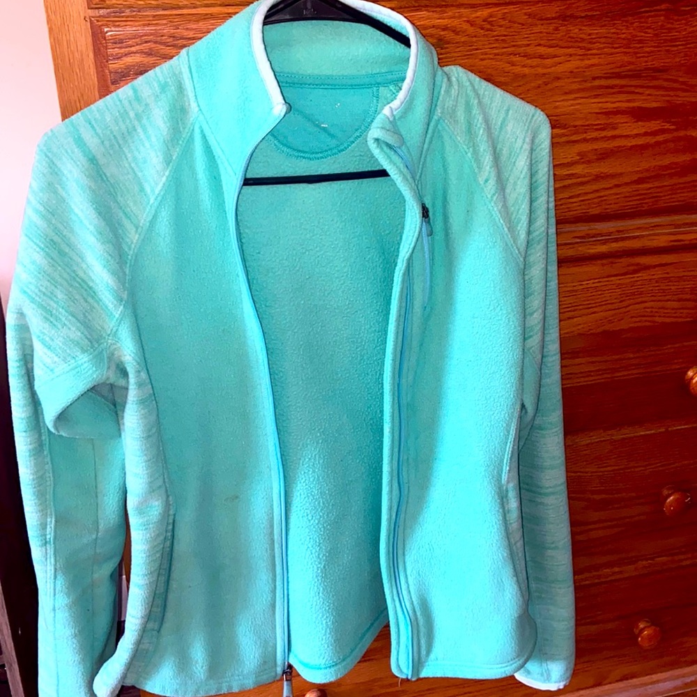Teal full zip jacket